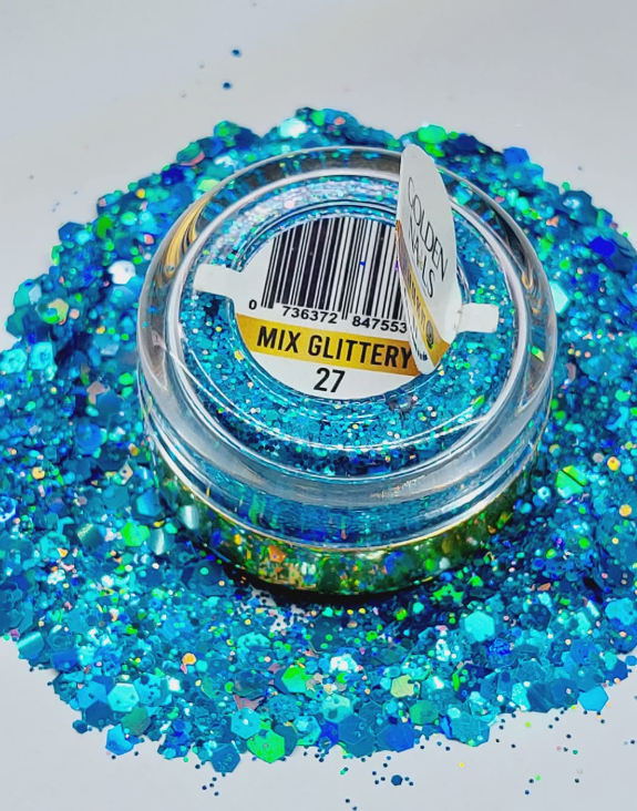 MIX GLITTERY #27 GOLDEN NAILS